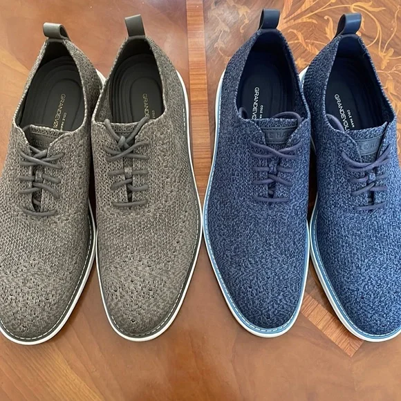 Cole Haan | Shoes | New Cole Haan Mens Shoes Blue Knit Taupe  display picture 3